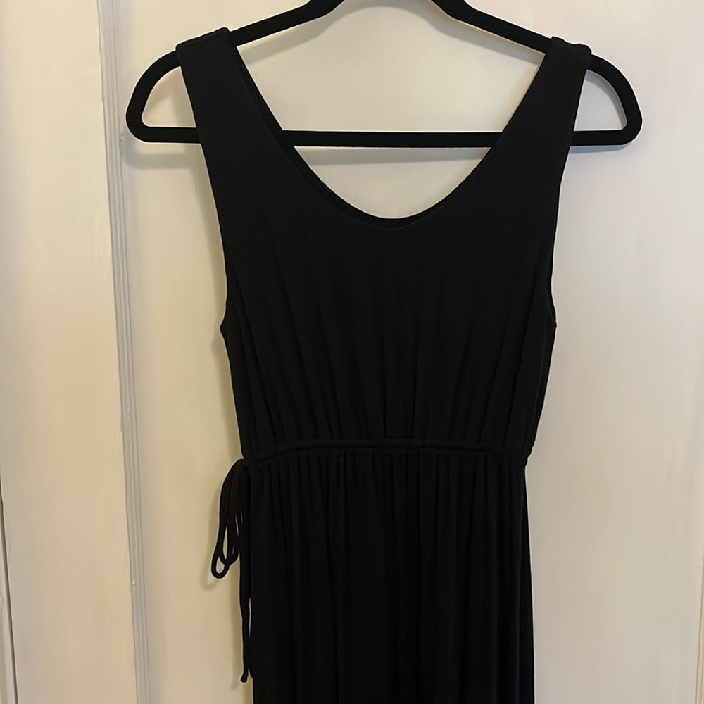 Black Cynthia Rowley Maxi Dress with Tie at Waist (Women’s Small)